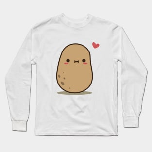 Cute Potato in love. Long Sleeve T-Shirt